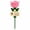 Pink, variant on Resin Tulip Bee Waterer Garden Stake, Shallow Flower Cup with Bee Plaque for Planters, Flower Beds, Lawn and Patio, Red