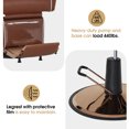thumbnail image 6 of BarberPub Reclining Barber Chair, Two Sides Levers Salon Chair, Faux Leather, 6 of 11