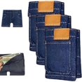 thumbnail image 1 of Pocket Pants Mini Jeans Wallet, Slim Compact Bifold Pocket Purse, Portable Retro Style Card Holder for Cards Keys or Cash for Travel and Everyday Carry, 1 of 7
