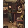 thumbnail image 2 of Edwin Hughes 15x18 Black Ornate Wood Framed Double Matted Museum Art Print Titled - Old Friends (1879), 2 of 5