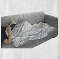 thumbnail image 6 of Fantasy Soft Flannel Fleece Throw Blanket, Drawing of a Fairy Caressing a Dragon Ornamental Details Flowers Wings Artwork, Cozy Plush for Indoor and Outdoor Use, 50" x 70", Black White, by Ambesonne, 6 of 6