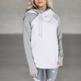 thumbnail image 3 of Gibobby Sudadera con Capucha para Mujer, Sudaderas de manga larga con capucha para mujer, suéteres de forro polar, sudaderas con bolsillos(Blanco,CH), 3 of 4