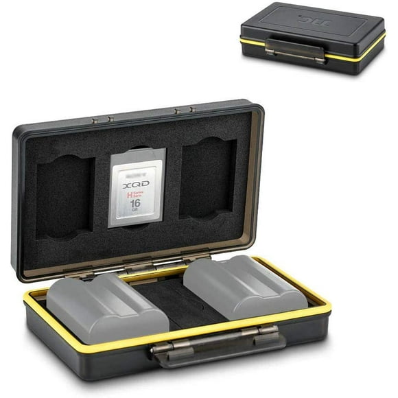 Camera XQD Card & Battery Case Organizer Holder for Nikon EN-EL15 EN-EL15a EN-EL15b on Nikon Z7 Z6 D850 D500 D5 D4 D4s