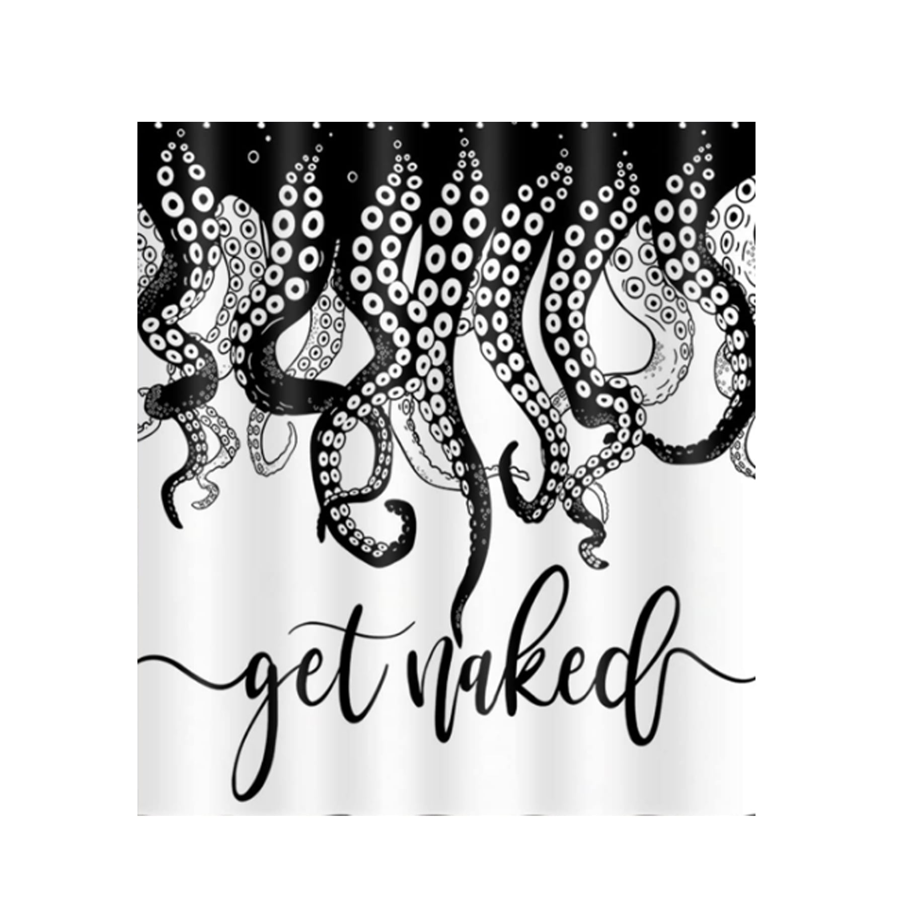 Funny Get Naked Shower Curtain Funny Get Naked Shower Curtain