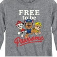 thumbnail image 3 of Paw Patrol - Free To Be Pawsome - Toddler And Youth Long Sleeve Graphic T-Shirt, 3 of 6
