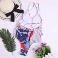 thumbnail image 5 of Aayomet Women's One-Piece Swimsuits Bathing Suits Twist Front Cutout Adjustable Straps Ruched Swimwear,Red L, 5 of 5