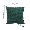 thumbnail image 2 of USB Electric Heating Pillow Cover with 5 Temperature Settings and Timer, 45x45cm, Soft Material for Office or Home Use, Adjustable Warmth, 2 of 6