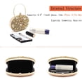thumbnail image 3 of Rhinestone Evening Clutch Bag for Women Bridal Diamonds Clutch Purses Wedding Purse Prom Cocktail Party Handbags, 3 of 8