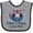 Heather and Black, variant on Inktastic Mimi and Papa Love Me Boys Boys Baby Bib