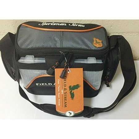 Field & Stream Fishing Tackle Bag with 3-3500 Utility Storage Boxes Trays