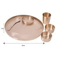 thumbnail image 4 of De Kulture Works Bronze Dinner Set, 6 Piece Thali Set with Platter, Bowls, Spoon, and Tumbler, 4 of 4