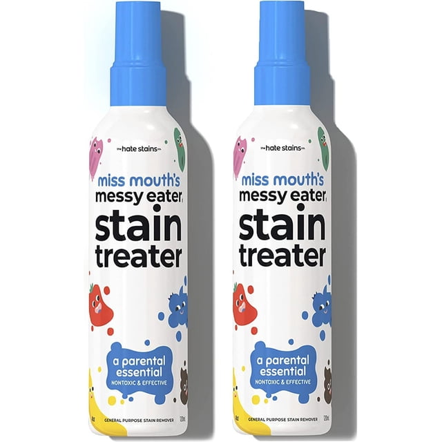 120ml, 4 oz Spray Bottles, 2 Pack - Miss Mouth Messy Eater Spot Cleaner