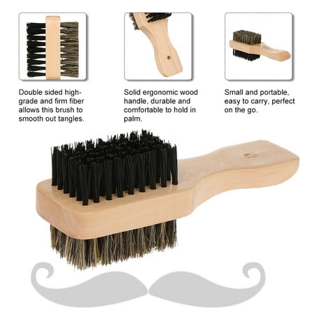 Men S Beard Hair Brush Wood Handle Shaving Brush Men Mustache