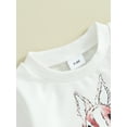 thumbnail image 4 of Infant Baby Boy Easter Outfits Bunny Print Long Sleeve Sweatshirt and Elastic Pants Set, 4 of 8