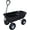 Black, variant on AAIN Heavy Duty Garden Cart with 10" Pneumatic Plastic Tires, 600LB Capacity, 180° Rotating Handle & Quick Release System, Black 4 Cu.Ft Poly Dump Wagon for Yard, Outdoor, Beach, Home
