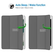 iPad Air 2 Case, SuprJETech® iPad Air 2 Slim-Fit Smart Case Cover for Apple iPad Air 2 (iPad 6) 2014 Model Ultra Slim Lightweight Stand with Smart Cover Auto Wake/Sleep (Dark Grey)