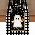 thumbnail image 4 of Home Decoration Charm: Linen Witch Bat & Cat Halloween Table Runner Dust & Elegant Décor, 4 of 7