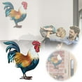 1 Cute Wooden Rooster Pendant For Jewelry Making And Home Decoration