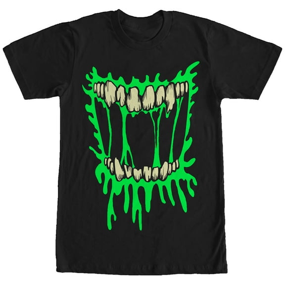 Men's Lost Gods Halloween Zombie Smile  Graphic Tee Black Large