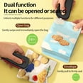 thumbnail image 7 of USB Rechargeable 2-in-1 Bag Sealer & Cutter – Portable Heat Sealer for Plastic Bags, Snacks, & Food Storage – Convenient Chip Bag Sealer for Home, Camping & Travel, Green, 7 of 7