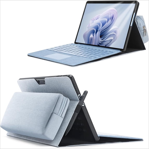 Surface Pro 11/10/9 Case, Lightweight Protective, Multiple Angle, Stylus Holder, Designed for Surface 11th Edition