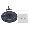 thumbnail image 4 of Solar-power 4W Colorful Solar Fountain Pump With 360Rotatable Nozzle RGB LED Light Solar Water Pump With Battery Free Standing Auto-Shut off Circle Fountain for Bird Bath Garden, 4 of 7