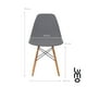thumbnail image 3 of Set de 4 sillas Comedor tipo Eames Minimalistas Reforzadas Gris LUMO, 3 of 7