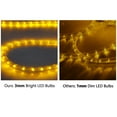 thumbnail image 6 of DELight 150Ft Rope Light 1620 LED Waterproof String Lighting Outdoor Flexible Cuttable 2 Wire Garage Deck Stair Backyard Pool Holiday Wedding Party Decoration Yellow, 6 of 9