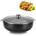 thumbnail image 5 of Alpine Cuisine Non-Stick Dutch Oven 13 Quart with Glass Lid | Multi-Purpose Aluminum Caldero for Braising - Boiling - Stewing | Nonstick Coating with Black Finish | Ideal for All Serving Sizes Pot, 5 of 5