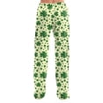 thumbnail image 4 of St Patricks Day Pajama Pant Women Cute St. Patricks Day Trousers Drawstring Jogger Wide Leg Athletic Sleepwears, 4 of 4