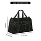 thumbnail image 3 of Fotbe Star Silver Glitter Bolsa de Viaje con Estampado, Bolsa de Fin de Semana para Mujer con Compartimento para Zapatos, Bolsa de Gimnasio con Bolsillo Húmedo, 3 of 7