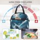 thumbnail image 4 of Easygdp Ice Blue Ocean Cute Dolphin A Caja de Almuerzo para Mujeres y Hombres, Bolsa de Almuerzo Insulada, Bolsas Reutilizables Impermeables para Viajes, Trabajo y Picnics, 4 of 7