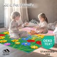 thumbnail image 4 of ODIKA 4'x6' Machine Washable Non-Slip Area Rug, Blooming Meadow Hook Artwork Creation High Traffic Rug, Red, 641038, 4 of 5