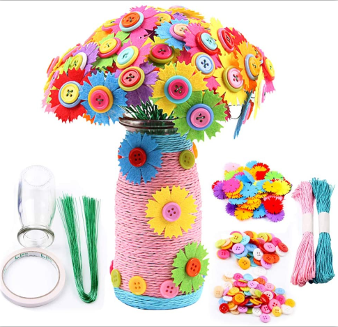 Flowers Craft Kit For Kids Felt Flowers For Crafts Make Your - Temu