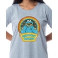 thumbnail image 2 of Sesame Street Women's Cookie Monster Midnight Snack Nightgown Pajama Dress, 2 of 6