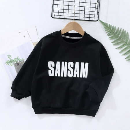 

Cathalem Faze Sweatshirt Kids Children Toddler Baby Boys Girls Long Sleeve Letter Print Pullover Sweatshirts for Teenage Boys Childrenscostume Black 5-6 Years