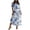#12, variant on XUNKUSGA Boho Dresses for Women Fashion Floral Print Maxi Dress Casual Cotton V Neck Short Sleeve Split Sun Dresses Women with Pockets for Beach,Black,S
