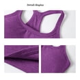 thumbnail image 5 of Spaghetti Strap Tank Top Loose Fit V Neck Crop Workout Camisole With Built-In Bra Comfort Workout Tank Tops Woman Purple XL, 5 of 5
