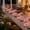 Pink, variant on Solar Powered Daisy Garden Stake Light Outdoor Courtyard Lawn Landscape Decor Waterproof Led Ambient Lighting
