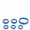 Blue, variant on Applies to 6Pcs Air Condition Radio 4WD Headlight Knob Ring Control Switch Decorative Ring Trim Cover for Ford Bronco 2021+