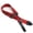Red, variant on Flame Pattern Adjustable Guitar Strap for Acoustic Electric Bass & Ukulele, Canvas Shoulder Strap with PU Leather Ends