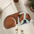 thumbnail image 5 of LSLJS 3D Puppy Bathroom Rugs Cute Sleeping Dog Printed Mat 34.2"x15.7" Super Absorbent Non-Slip,Quick Dry, Ultra Soft And Comfortable Carpet For Shower Room,in Front of Bathtub, Bedroom on Clearance, 5 of 5
