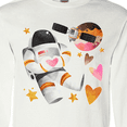 thumbnail image 4 of Inktastic Astronaut Valentine Outer Space Hearts Long Sleeve T-Shirt, 4 of 5