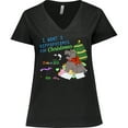 thumbnail image 3 of Inktastic I Want a Hippopotamus for Christmas Women's Plus Size V-Neck T-Shirt, 3 of 5