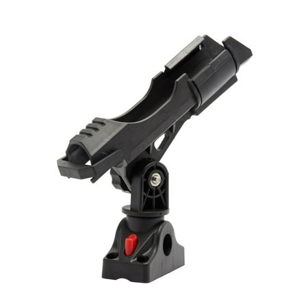 Extreme Max 3006.8615 Fishing Rod Holder with Adjustable Post and Locking Fixed-Mount