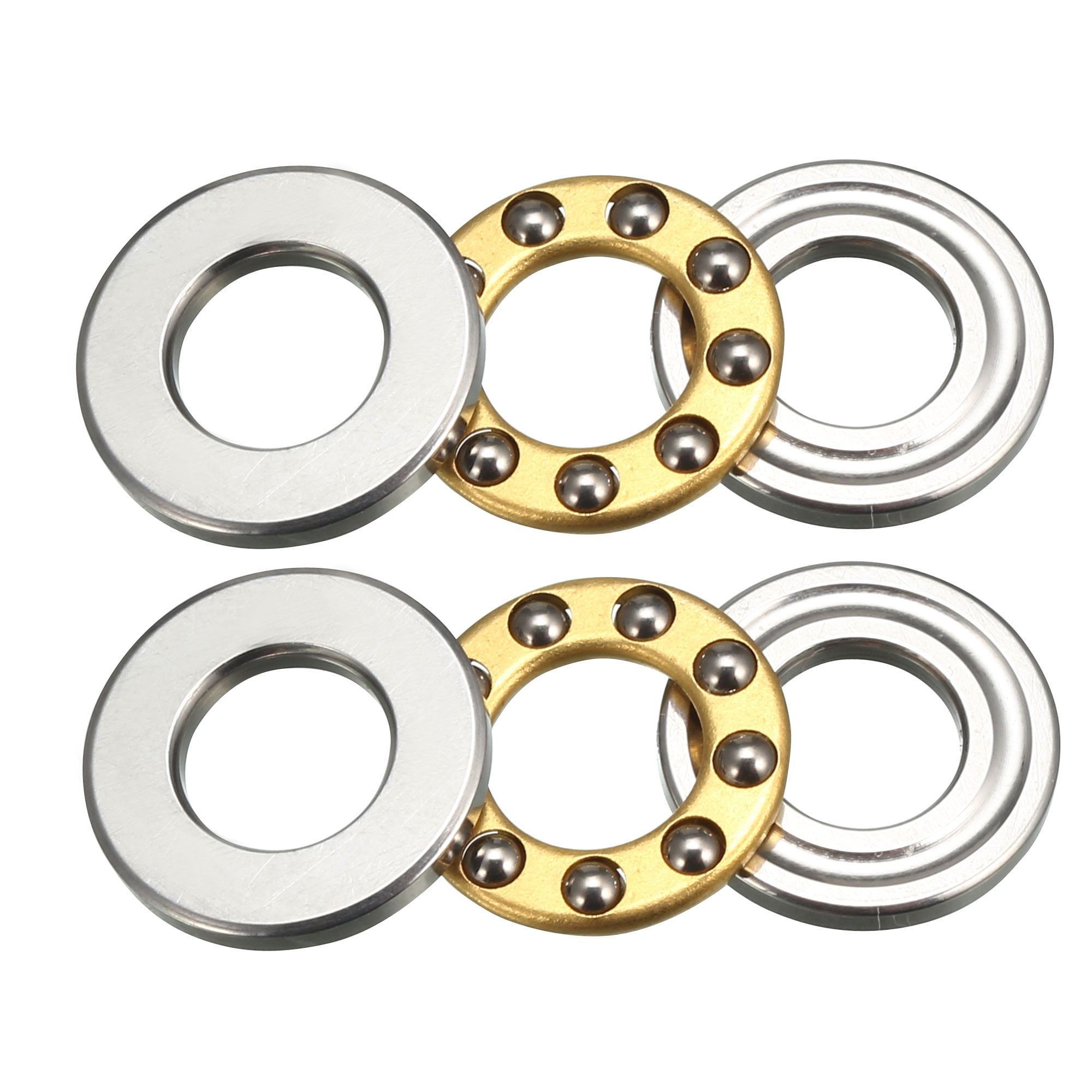 F612M Miniature Thrust Ball Bearings 6x12x4.5mm Chrome Bearing 2pcs