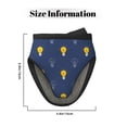 thumbnail image 4 of blue Light Bulbs Pattern Oven Mitts Heat Resistant - Soft Lining Silicone Mini Oven Mitts with HangingLoop, Kitchen Oven Gloves Heat Resistant 500℉ for Cooking Baking Microwave, 4 of 7