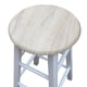 thumbnail image 5 of Carro de cocina de madera Zimtown con ruedas giratorias juego de mesa de comedor con hojas abatibles 2 cajones y 2 taburetes blanco, 5 of 6