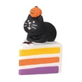 thumbnail image 4 of Estatuilla de calabaza en miniatura BLESIY Decoración de Halloween Mini Estatua de calabaza de resina Negro Minifigura de Halloween, 4 of 8