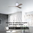 thumbnail image 4 of Matthews Fans - Irene-3H 3-Blade 52 Inch Flush Mount Ceiling Fan In Contemporary, 4 of 6